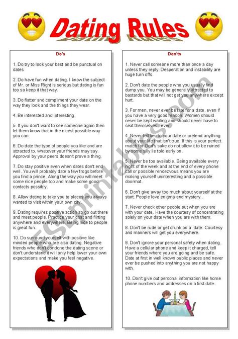 rules on dating someone over 18